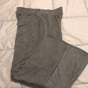 New never worn black and white stripped  pants